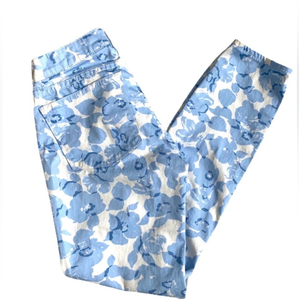 J.Crew Floral Blue Women's Jeans size 25 - Picture 4 of 4